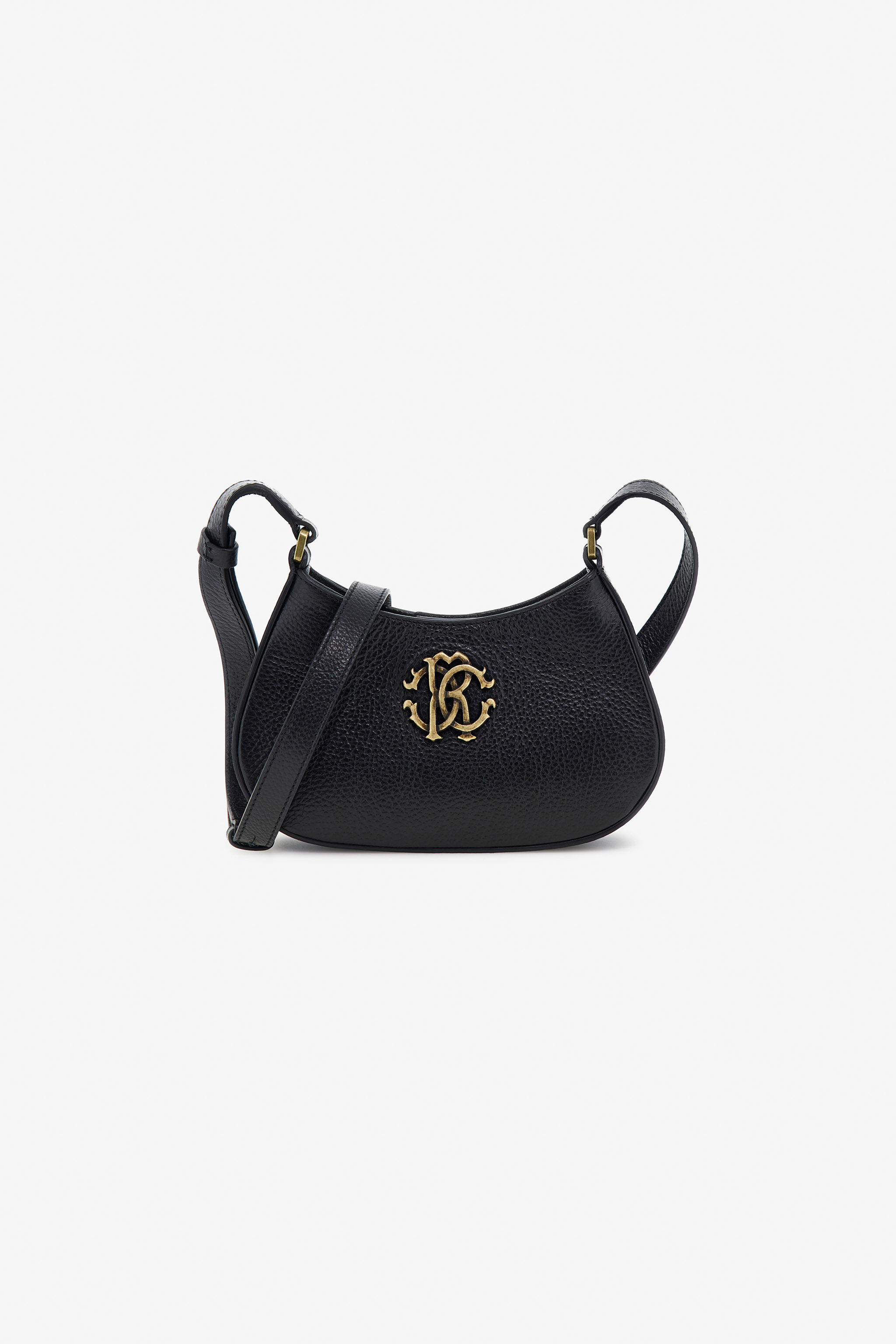 RC Black Shoulder Bag With Monogram RC RC Black Shoulder Bag With Monogram RC Black OOB00F-PZA12