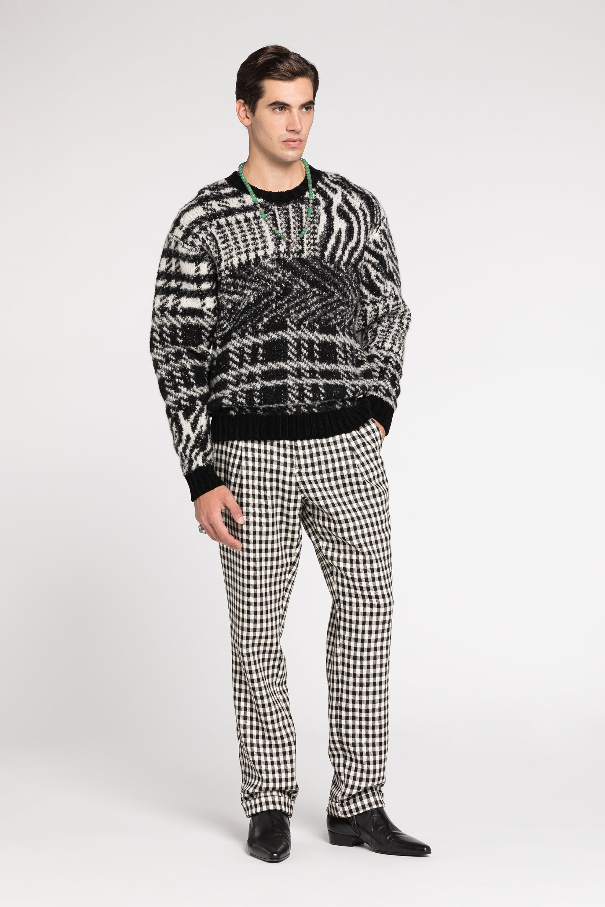 RC Maglione con motivo a intarsio RC Maglione con motivo a intarsio BLACK RRM614-MA006
