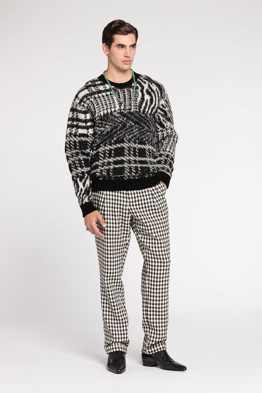 RC Maglione con motivo a intarsio RC Maglione con motivo a intarsio BLACK RRM614-MA006