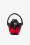 RC Pantherkopf-Bucket Bag mit Schottenmuster RC Pantherkopf-Bucket Bag mit Schottenmuster Schwarz/Rot PKB006-FE002