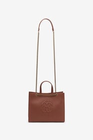 RC Brown Leather Monogram RC Shoulder Bag BRUCIATO ROB00K-PZ098
