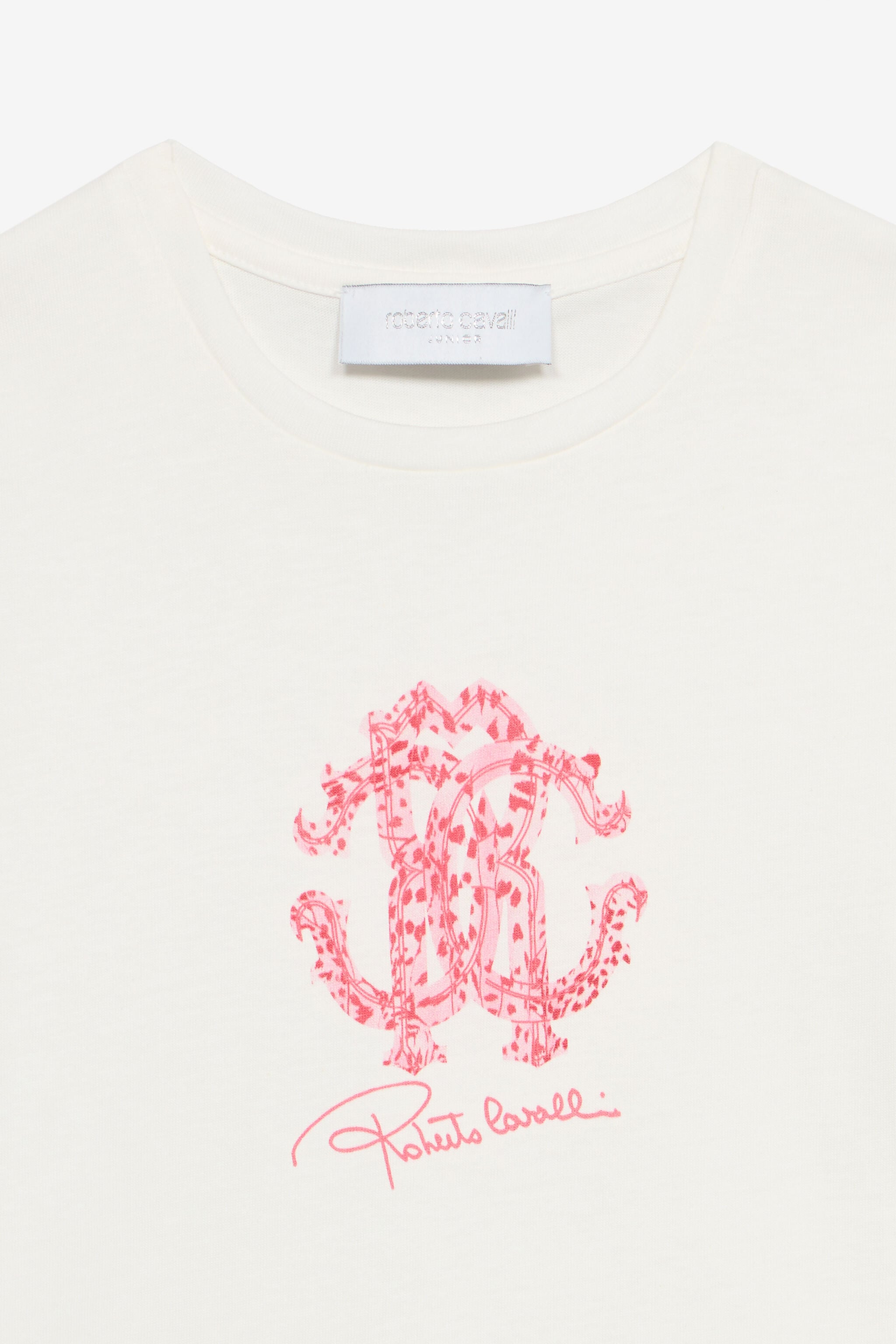 JU T-Shirt With RC Monogram And Logo White UJT62O-JD001