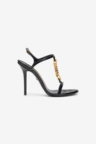 RC Sandalo in Pelle con Dettaglio Gioiello BLACK WKS008-PZ975