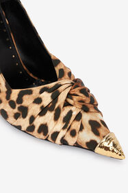 RC Le Pettegole Pump with Jaguar Skin print RC Le Pettegole Pump with Jaguar Skin print Light Brown SKS100-PZC26