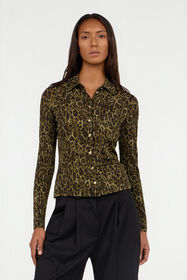 JC Hemd mit Leopardendruck VERDE 185 VFT233-VF380