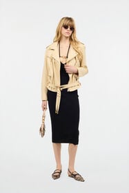 JC Rib-Knit Midi Dress Black UFT165-UF231