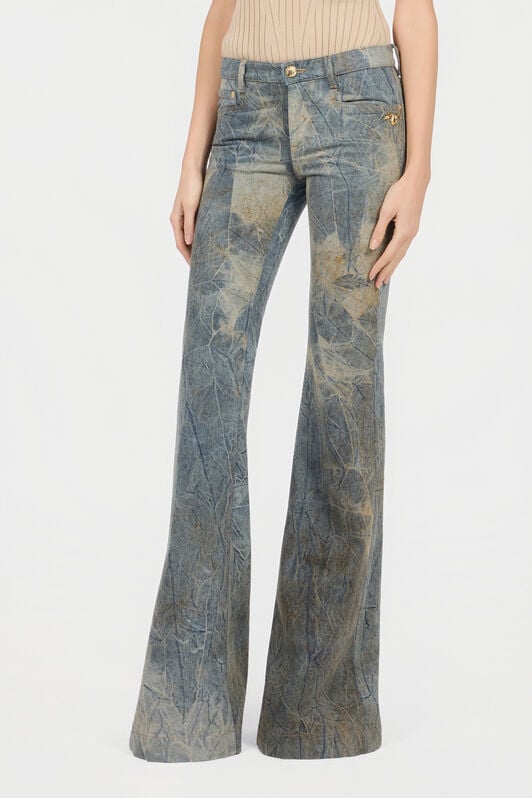 RC Flare Jeans in Cotton RC Flare Jeans in Cotton BLUE/BROWN XQJ205-VT001