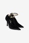 RC Escarpins En Velours À Talons Aiguille Roberto Cavalli Avec Bracelet Bijou RC Escarpins En Velours À Talons Aiguille Roberto Cavalli Avec Bracelet Bijou Noir VKS112-VL002