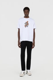 RC Weißes T-Shirt mit Logo WHITE TOT60D-FT223