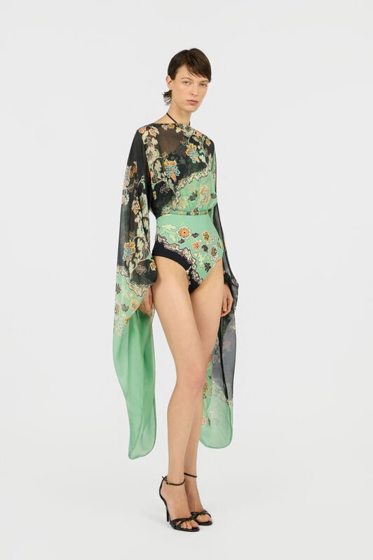 RC Haut de Plage Imprimé Kimono RC Haut de Plage Imprimé Kimono GREEN/BLACK XQW040-HNT25