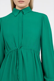 RC Green Dress Mini With Drawstring Waist MALACHITE GREEN QOT10D-VI001