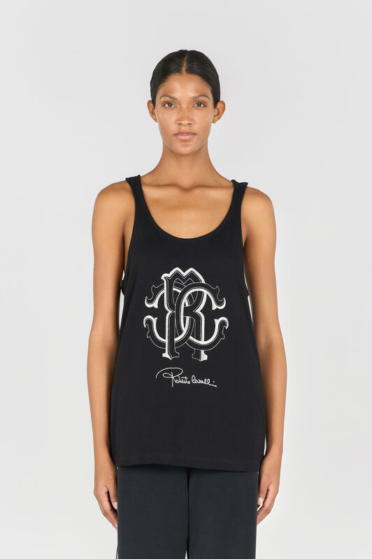 RC Tanktop Mit Monogramm RC Schwarz OOT60E-JD060
