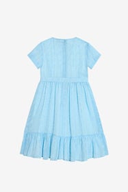JU Abito azzurro con maniche corte LIGHT BLUE WJT10N-DJ001