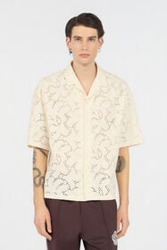 JC Camisa Entallada Marfil OFF WHITE WFM022-WF170