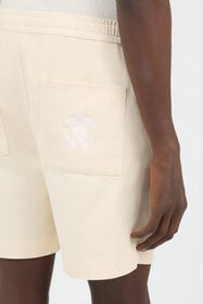 RC Shorts De Algodón Crema Con Cinturón WHITE SOT20C-FA017