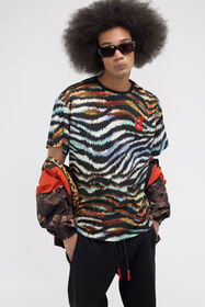 JC T-shirt Just Cavalli Azzurro/Nero SFT232-SF143