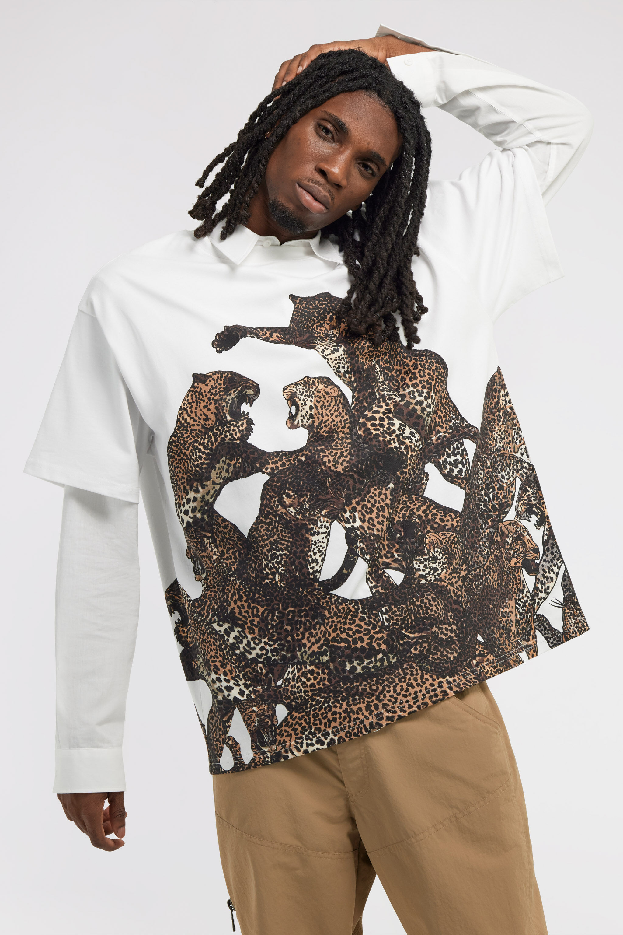Just Cavalli T-shirt in White for Men | Roberto Cavalli®