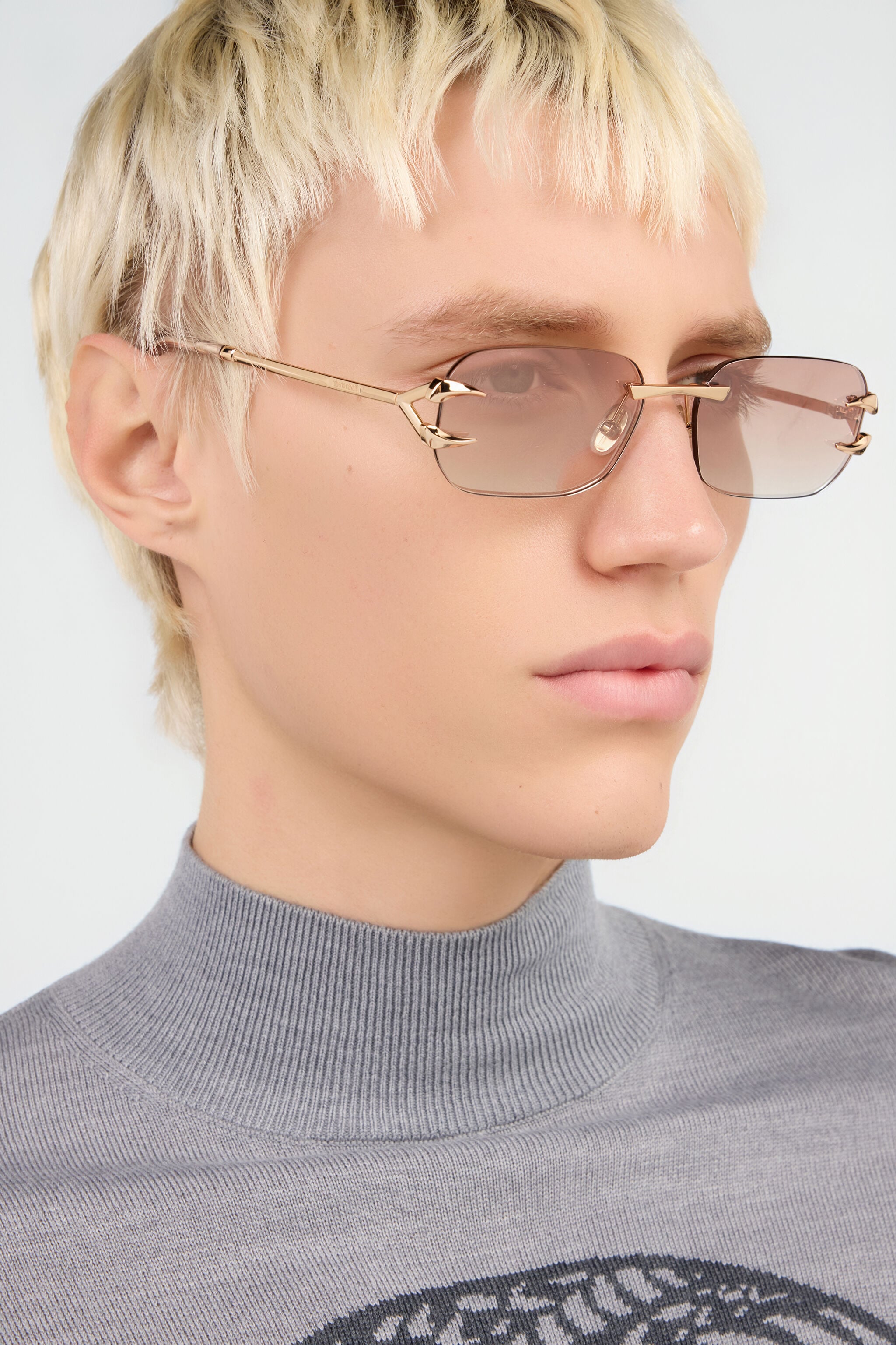 RC Metal rimless sunglasses SHINY COPPER GOLD VALD14-ID253