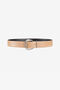 RC Buckled leather belt RC Buckled leather belt KAKI QRC004-IZACD
