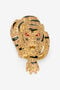 RC Gold Crystal-Embellished Roar Ring RC Gold Crystal-Embellished Roar Ring ORO/NERO TKG020-AM061