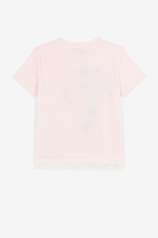 JU Floral-print detail T-shirt JU Floral-print detail T-shirt Pink QJT659-JV025