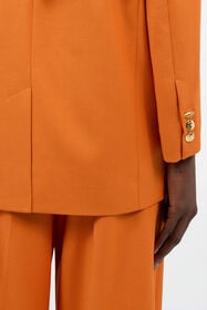 JC Giacca Monopetto Arancione con Cinturino Logo ARANCIO UFT194-UF260