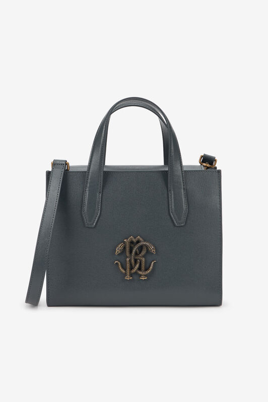 RC Slate Grey Shoulder Bag With RC Monogram RC Slate Grey Shoulder Bag With RC Monogram ANTHRACITE TOB00A-PZC11