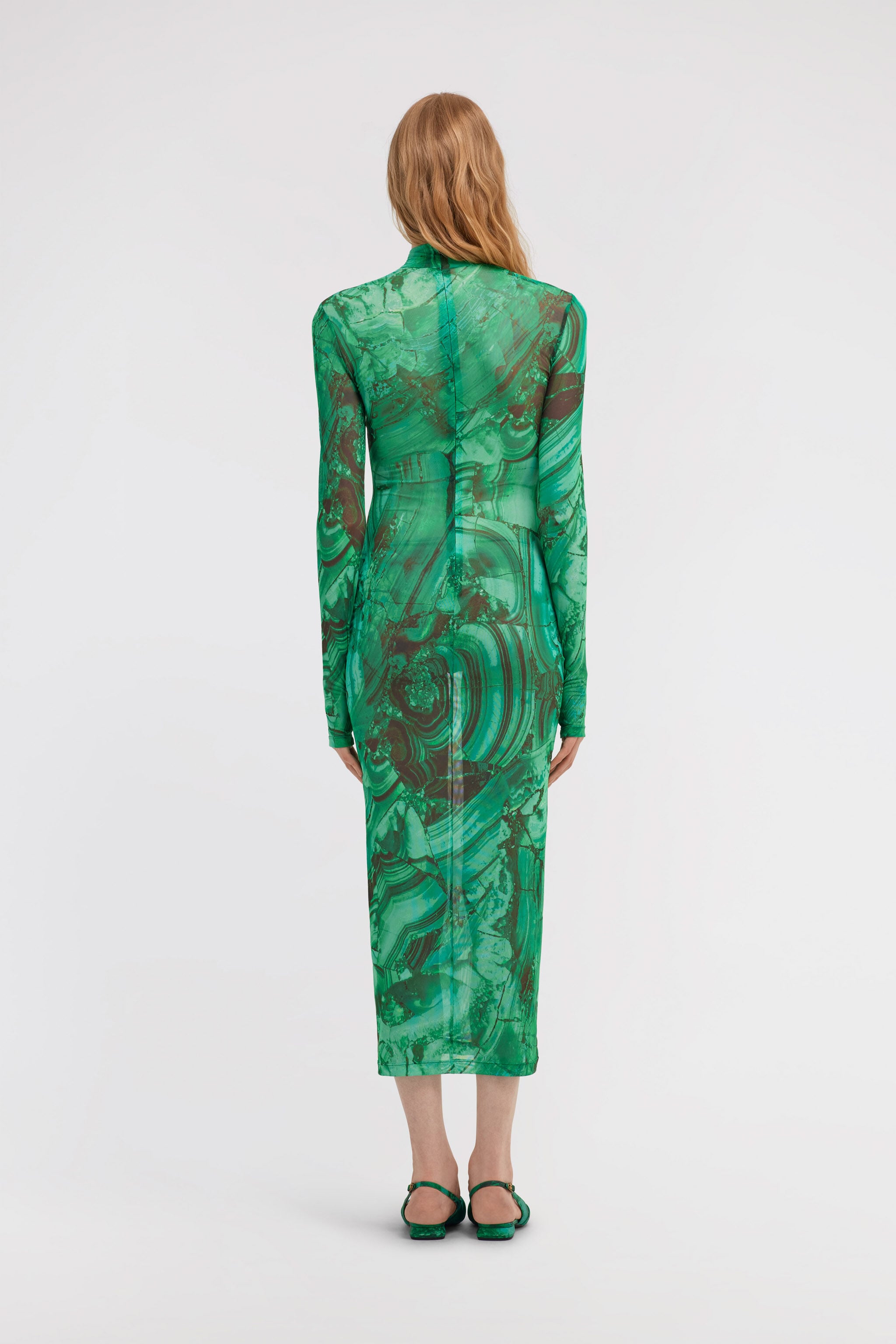 RC Malachite Print Dress RC Malachite Print Dress Green TKT130-6HN06