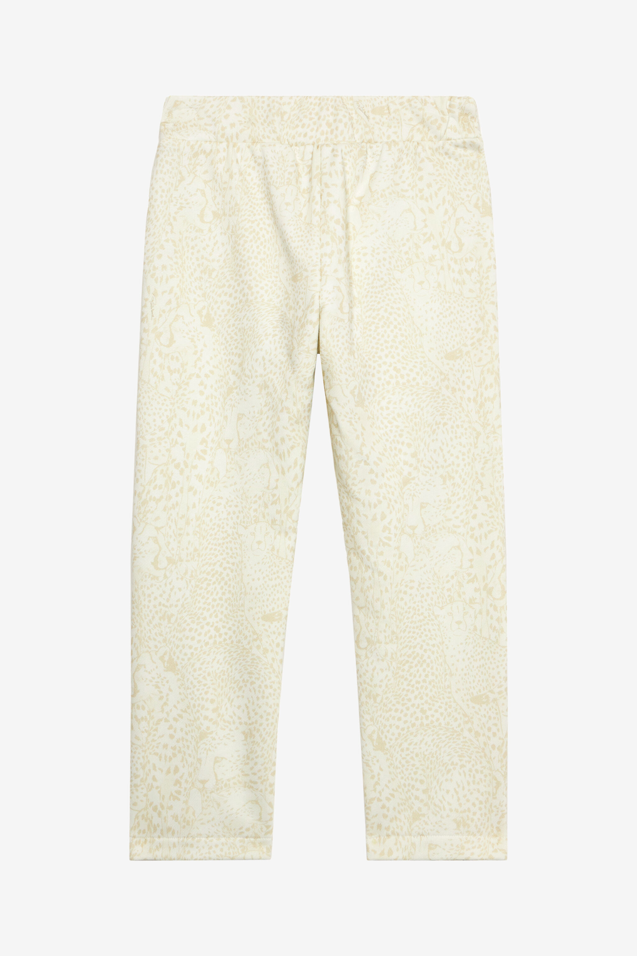 JU Cheetah-Print Sports Pants JU Cheetah-Print Sports Pants Ivory UJT23E-5OO35