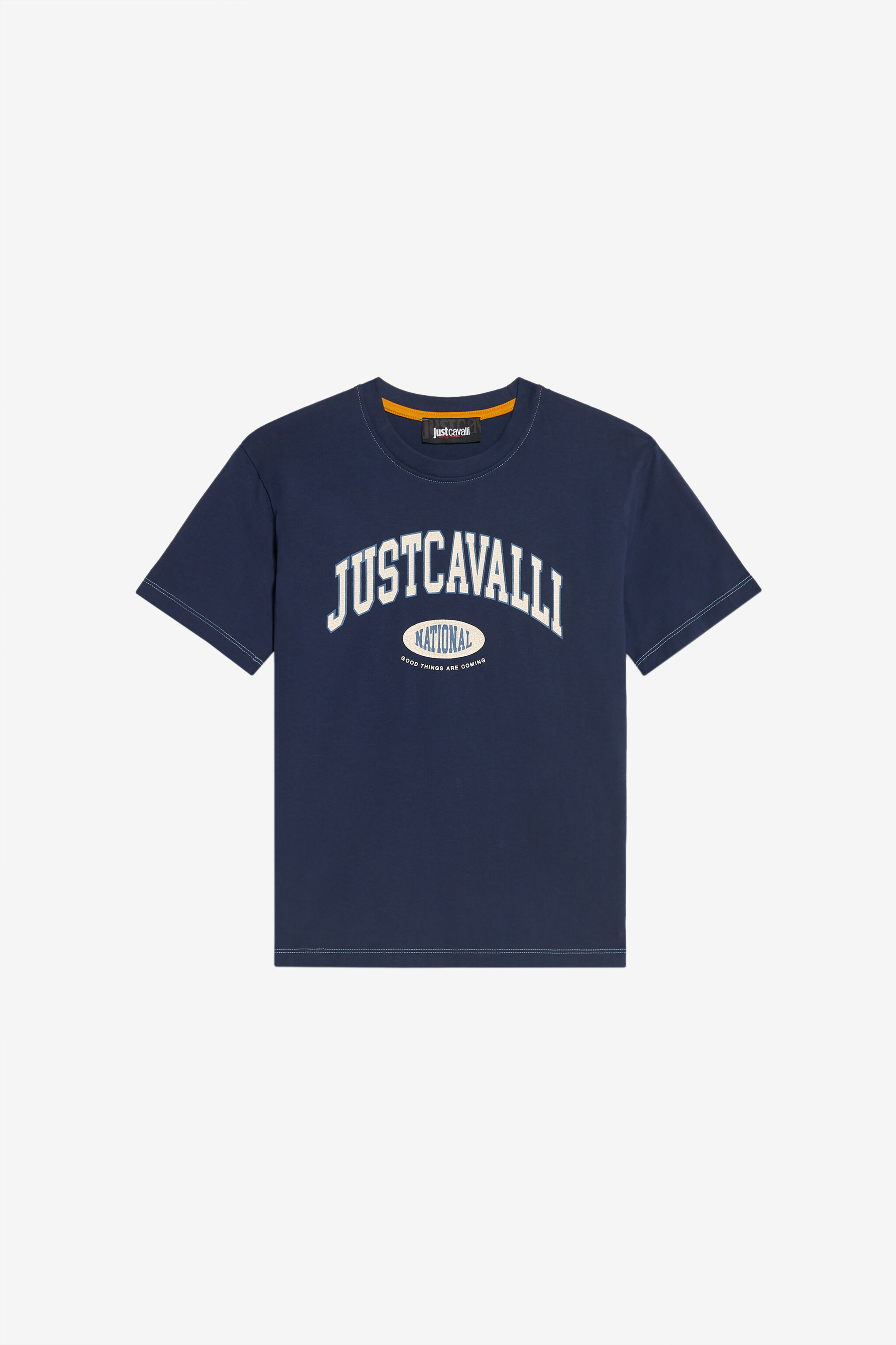 JC T-shirt Blu Navy con Logo JC T-shirt Blu Navy con Logo BLUE XFT60N-JD003