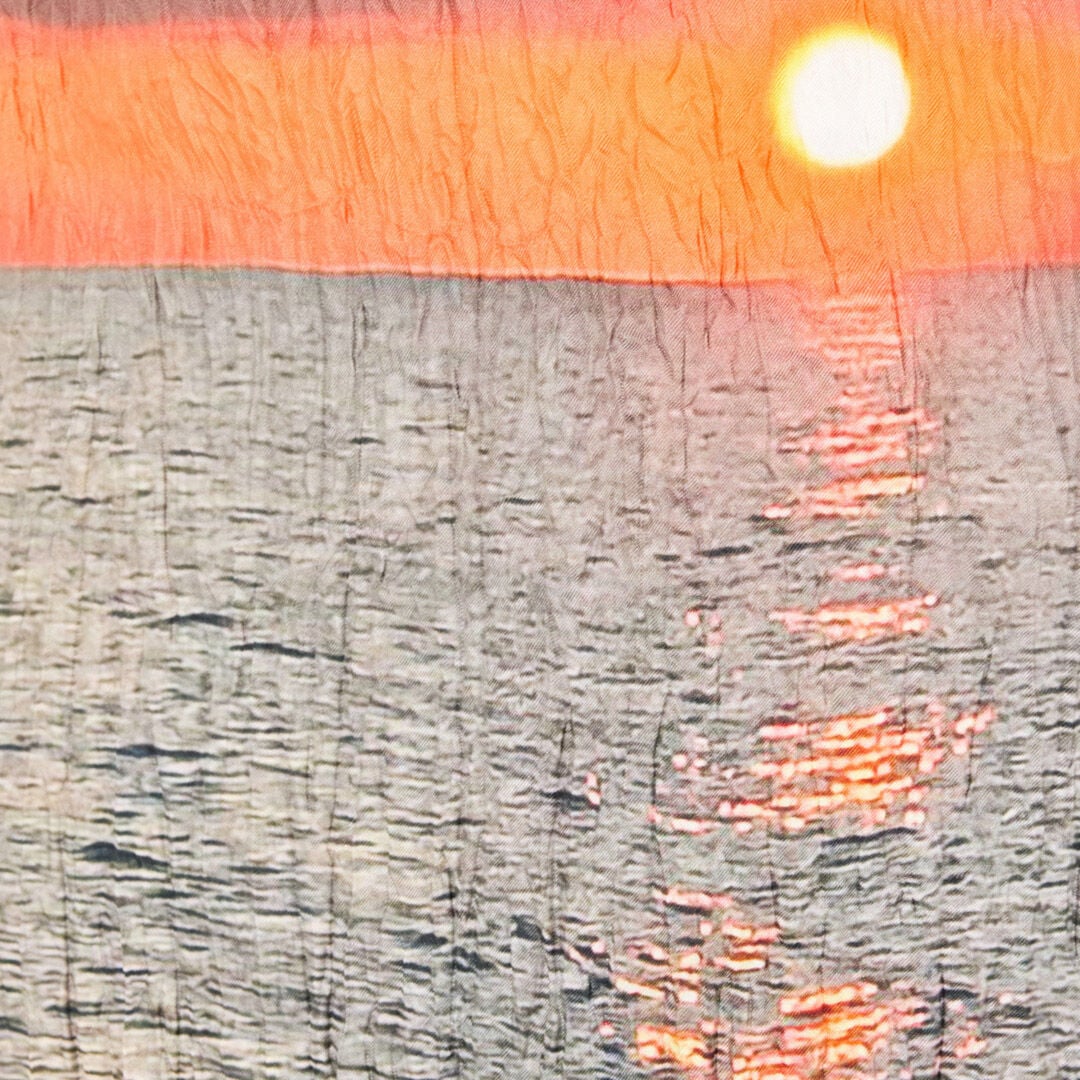 RC Sunrise Print Long Dress RC Sunrise Print Long Dress Blue/Orange UWT109-4QN96