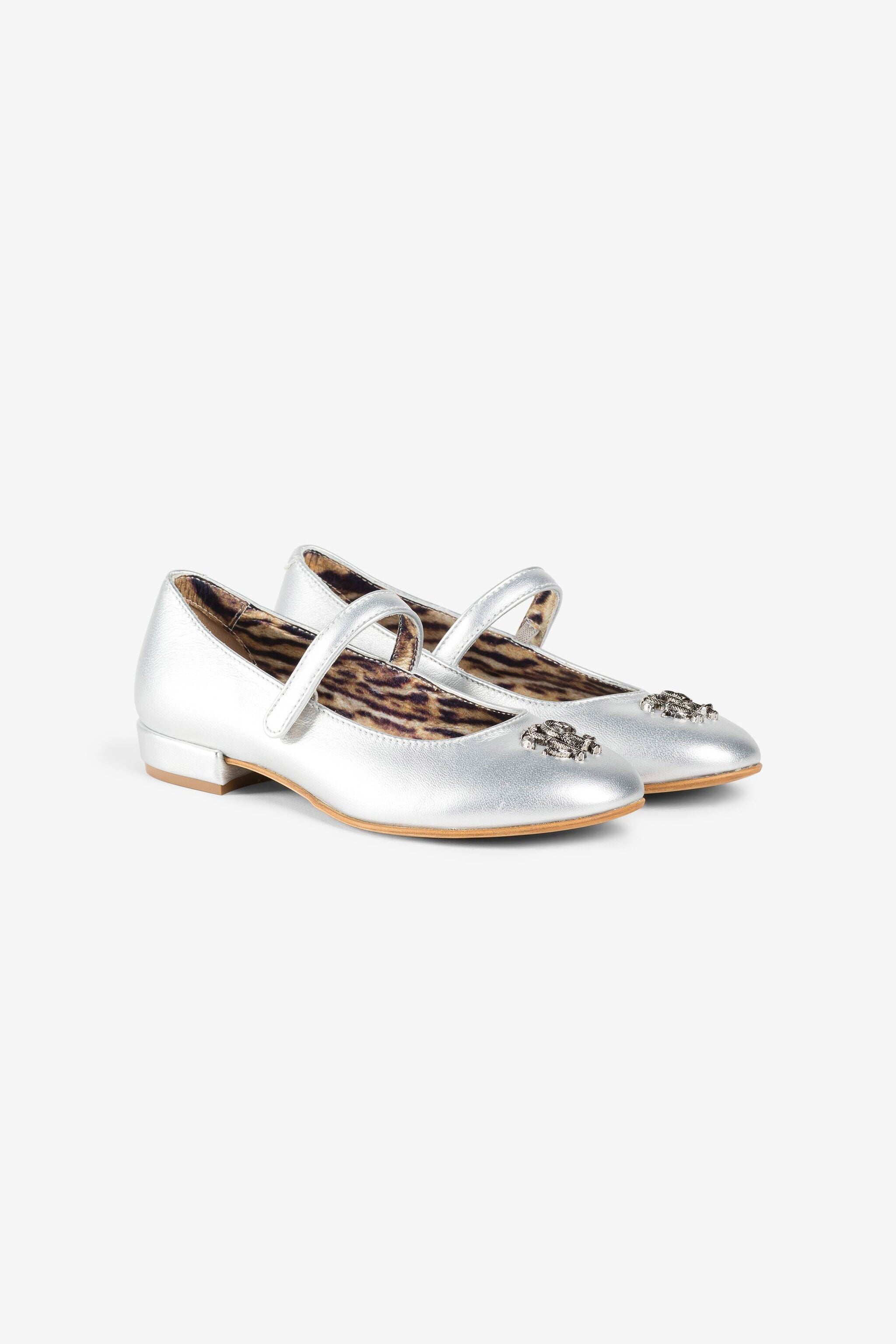 JU Mirror Snake Mary Jane Shoes JU Mirror Snake Mary Jane Shoes ARGENTO PJS047-PM243