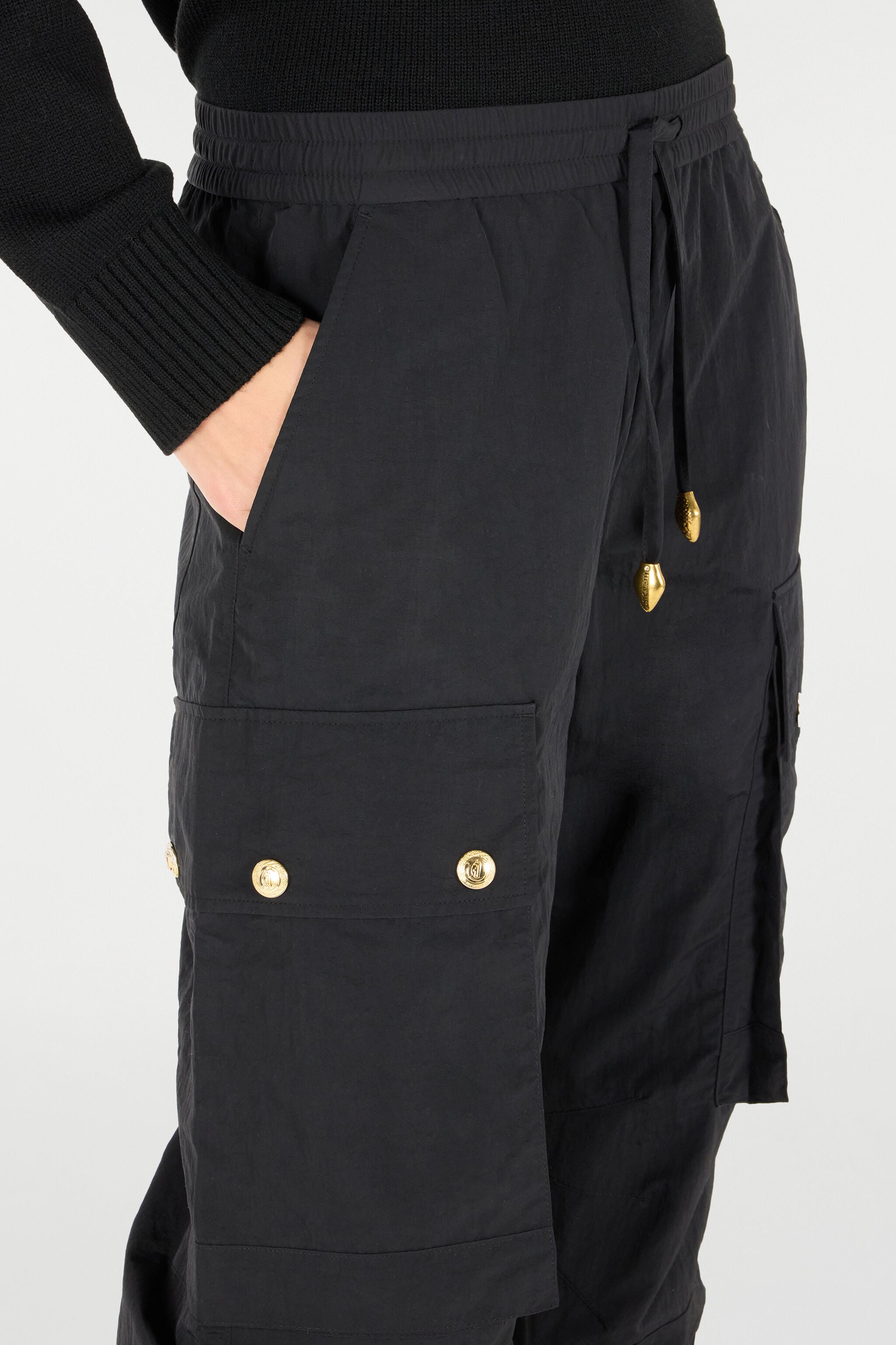 JC Multipocket Pants With Drawstring JC Multipocket Pants With Drawstring Black TFT089-TF119