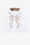 JU Filigree-Print Cotton Zip Hoodie JU Filigree-Print Cotton Zip Hoodie White QJT907-CF050
