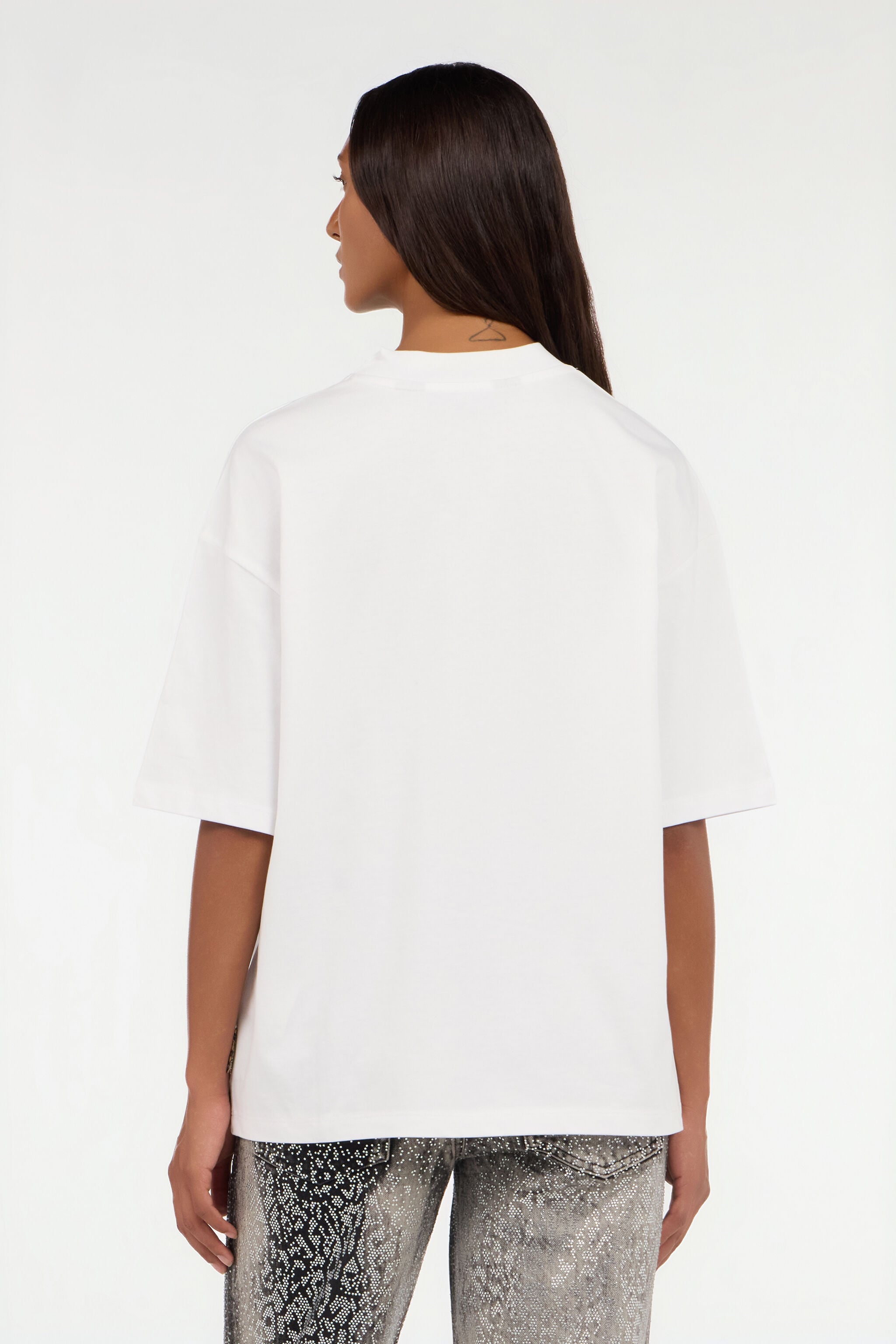 JC T-Shirt mit Frontprint in Weiß JC T-Shirt mit Frontprint in Weiß WHITE/GOLD VFT195-VF318