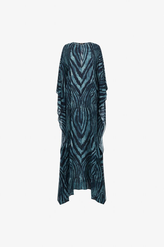 RC Kaftan with devorè effect RC Kaftan with devorè effect Azul oscuro SKT144-7HL78