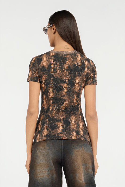 JC Camiseta Con Estampado Python JC Camiseta Con Estampado Python BRUNETTE VFT184-VF307