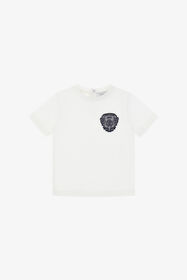 JU Bedrucktes T-Shirt Weiß TJT631-JD001