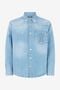 RC Chemise En Denim Avec Monogramme Mirror Snake RC Chemise En Denim Avec Monogramme Mirror Snake Bleu clair URJ728-DL006