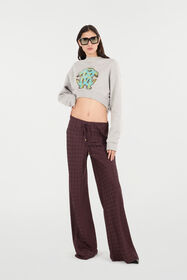 RC Loose Pants With Mirror Snake Monogram Purple VKT210-RK010