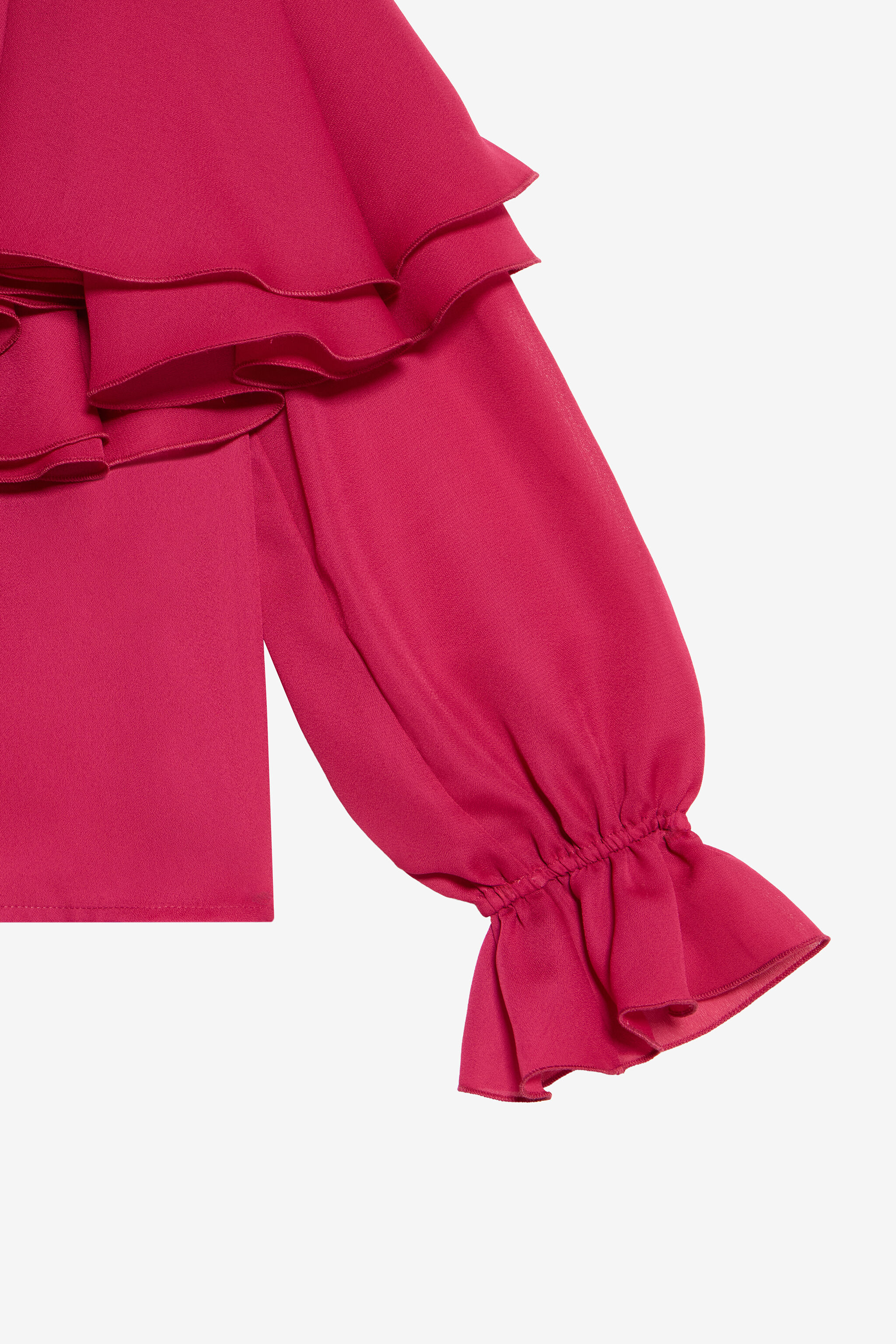 JU Fuchsia Shirt With Ruffles JU Fuchsia Shirt With Ruffles FUXIA BOUGANVILLE VJT70E-GG002