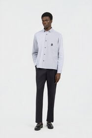RC Camicia A Righe Con Monogram RC WHITE/BLACK SOT70F-CH100