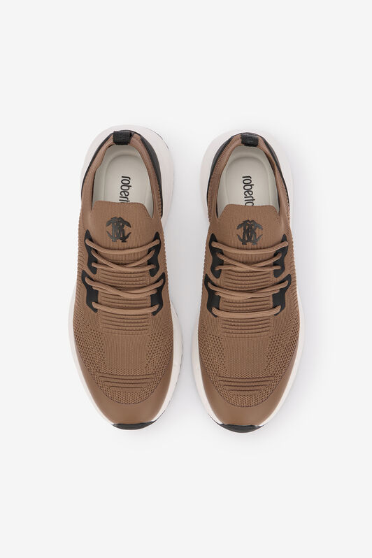 RC Braune Strick-Laufschuhe BROWN QOS00B-FT170