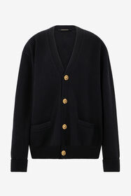 RC Cardigan Con Bottoni Dorati Nero TKM906-MQ001