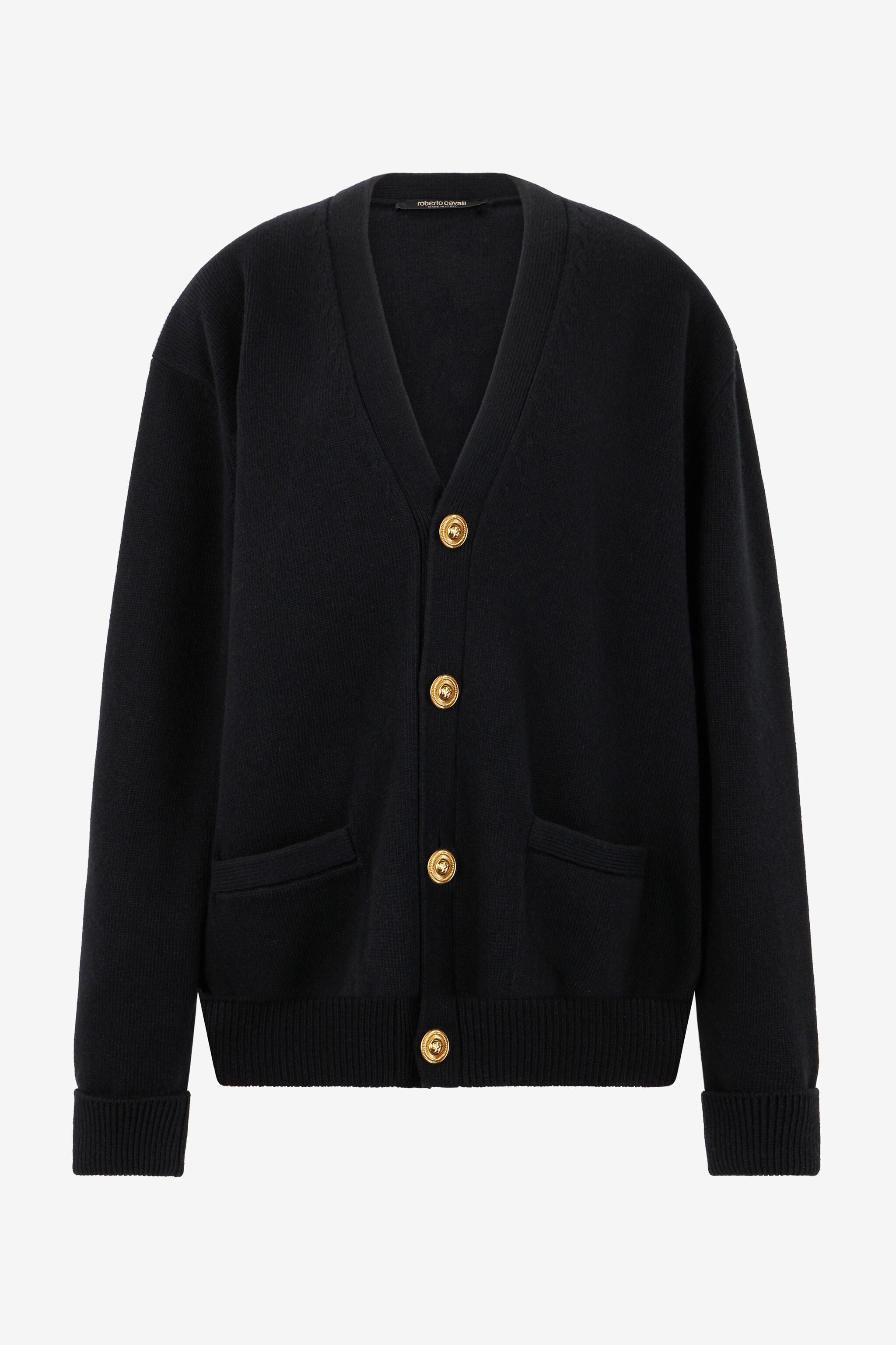 RC Cardigan with Gold Buttons RC Cardigan with Gold Buttons Black TKM906-MQ001