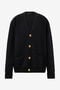 RC Cardigan with Gold Buttons RC Cardigan with Gold Buttons Black TKM906-MQ001