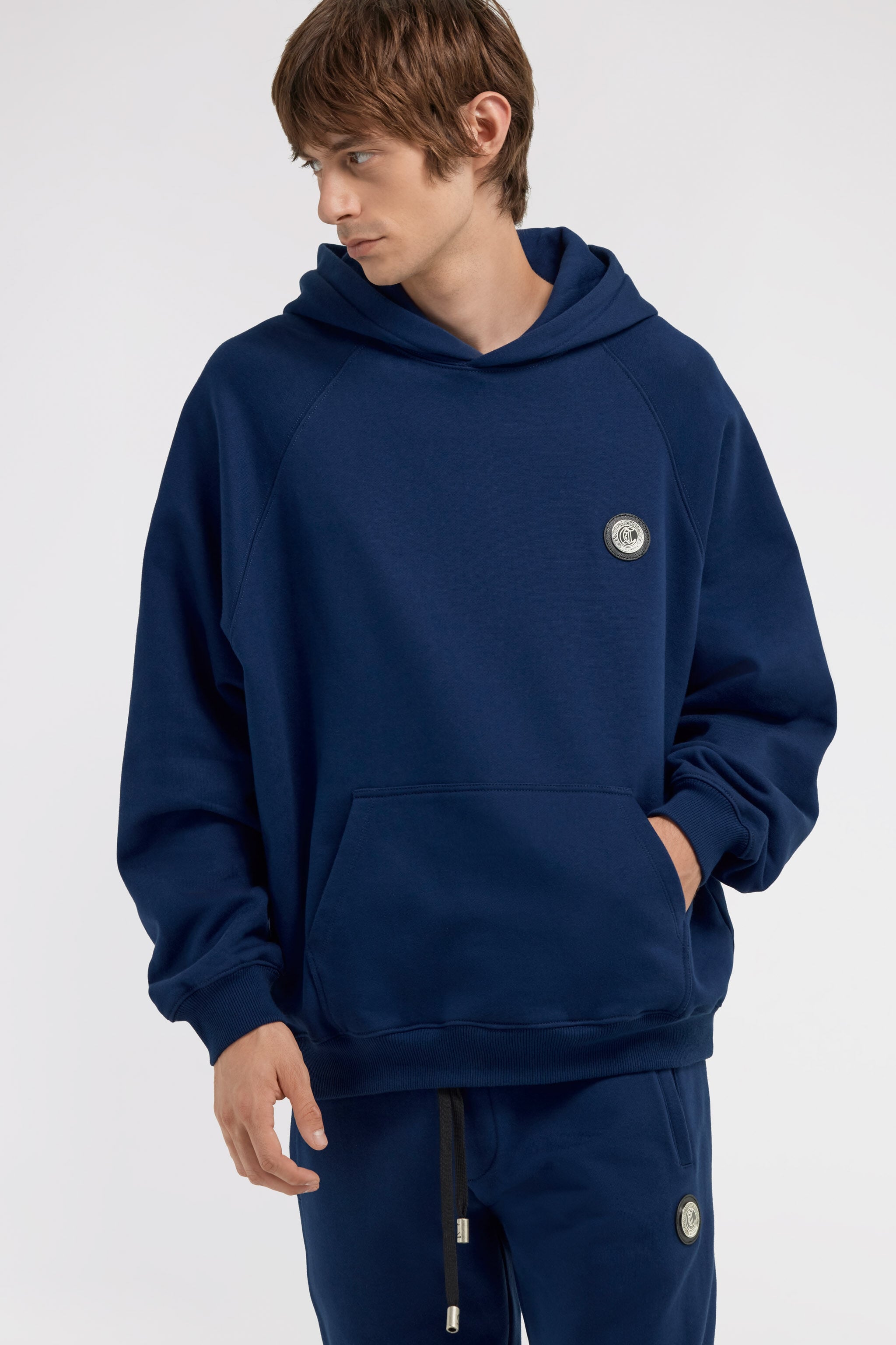 JC Just Cavalli Sweatshirt JC Just Cavalli Sweatshirt Dark blue TFT049-TF066