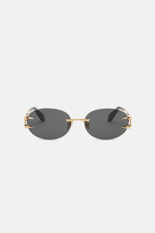 RC Round shape rimless sunglasses SHINY ROSE GOLD BK VALD15-ID254