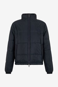 RC Marineblaue Steppjacke mit Stehkragen und Reißverschluss DENIM TOT40D-FT143