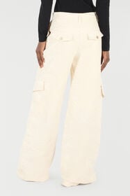 RC Pantalon Avec Motif Zèbre Ivoire UKT211-DJ081